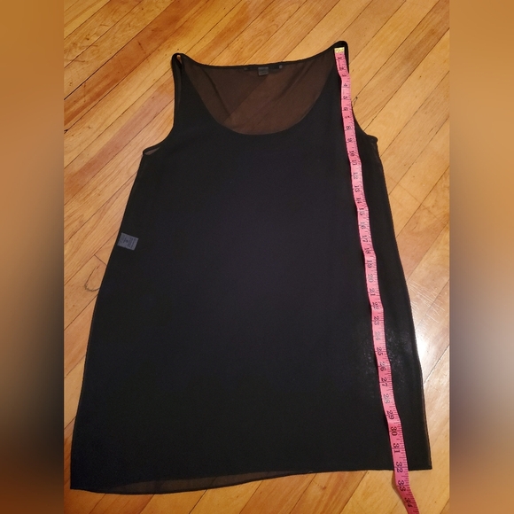 Diane von Furstenberg black sheer top tunic. Women size M - Picture 7 of 7